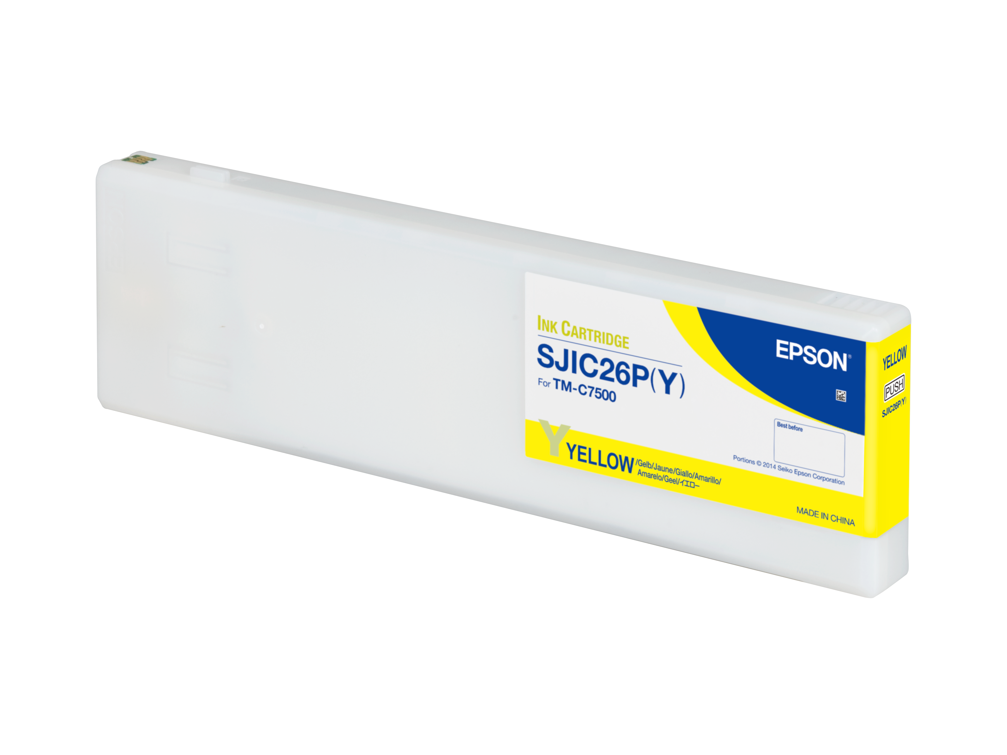 Epson SJIC26P(Y) inktcartridge geel voor ColorWorks C7500