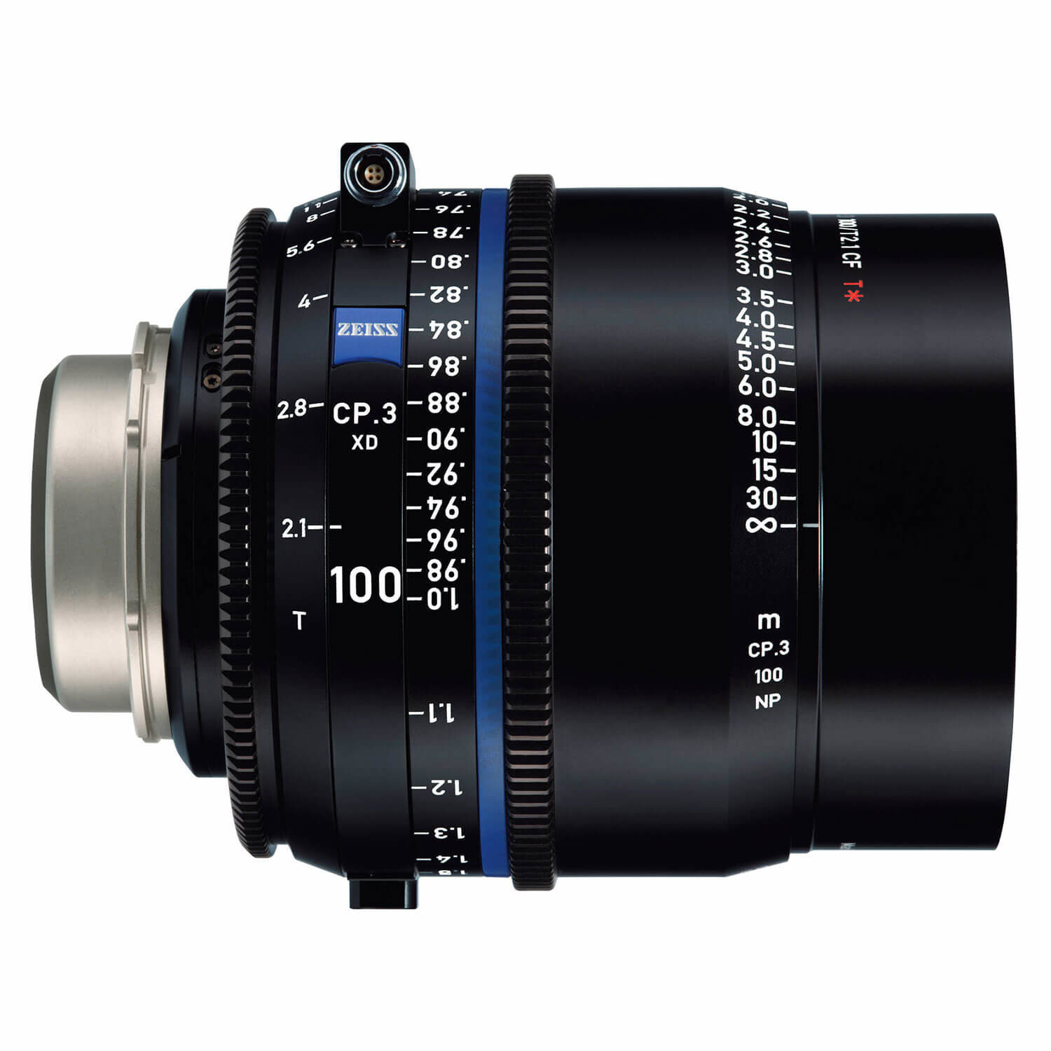 ZEISS Compact Prime CP.3 XD 100mm T2.1 PL-vatting met eXtended Data
