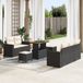 vidaXL Banc de jardin Noir et Crème