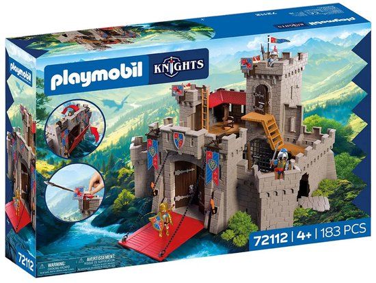 PLAYMOBIL Great Castle Knights Lion Building Set 183 Pieces Multicolor Children