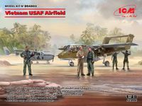 ICM Modelbouwpakket Militaire voertuigen - DS4803 Vietnam USAF Airfield - Cessna - OV-10 - Pilots - Ground Pers. Plastic - 1:48 - Modelbouw