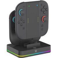 Alpha Omega Players Oplaadstation en Joy-Con-houder Zwart voor Nintendo Switch