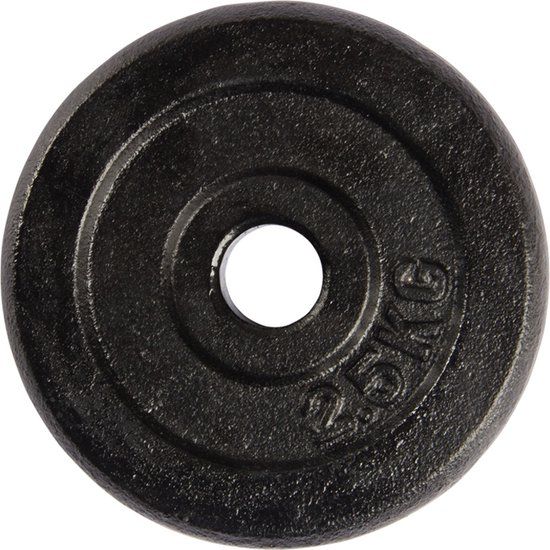 VirtuFit Gietijzeren Halterschijf - 2.5 kg - 30 mm - Zwart
