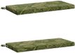 vidaXL - 2-delige Bankkussens SOEST - 100% Polyester - Bladontwerp