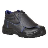 Portwest FW22 Steelite Metatarsal Schoen Antislip Stalen Neus Oliebestendig | Zwart, 48, S3 EN ISO 20345, Energieabsorberend, Dubbele Dichtheid, Vlamvertragend Stiksel, PU Zool, Leren Voering, Slipvast