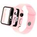 Apple Coque Apple Watch Series 7/8 en Plastique avec Protecteur d'Écran - 45mm - Rose
