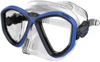Seacsub Symbol Clear Duikmasker Transparant Blauw Polyester One size Kinderen en volwassenen