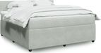 Maison Exclusive - Sommier à lattes de lit et matelas Velours gris clair 180x200cm