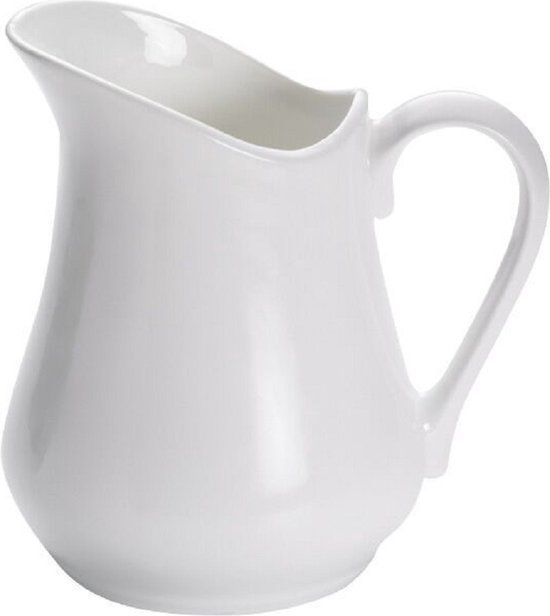 Maxwell & Williams White Basics Round Kruik 1 Liter - Porselein - Wit