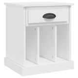 VidaXL Nachtkastjes 2 stuks Wit Hout 43x36x50 cm