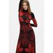 Desigual Jurk robijnrood / zwart