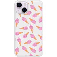Glace Rose Bedrukt siliconen hoesje compatibel met iPhone 14