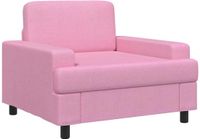 vidaXL Fauteuil Roze Stof