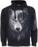 Spiral Wolf Chi Heren Trui met capuchon - zwart - L