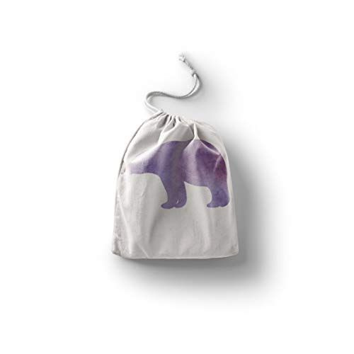 Bonamaison Bedrukte katoenen tas met trekkoord - 20 x 30 cm