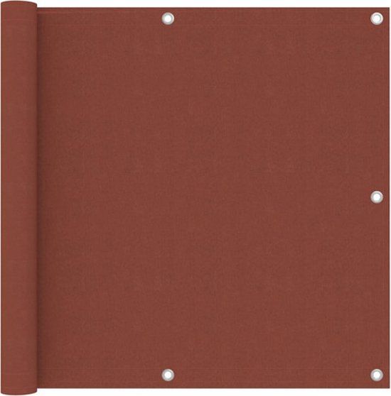 vidaXL Balkonscherm 90x500 cm Oxford Stof Terracotta
