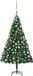 vidaXL Kunstkerstboom met verlichting en kerstballen 120 cm PVC groen