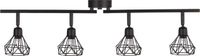 Beliani ERMA - Staande lamp - Zwart - Metaal - 4 lichtpunten