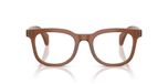 Moncler Lunettes de vue unisexe marron carrées 48mm