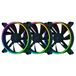 Razer Kunai Chroma - aRGB PC high-performance ventilator (stil, krachtig, tot 8 ventilatoren aansluiten, ondersteuning voor PWM-ventilatorbesturing, Razer Chroma) 3 ventilatoren | 140MM