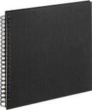 Walther SA-510-B Cloth - Spiraal album - Formaat 30 x 30 cm - Zwart