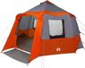 vidaXL Cabin Tent 12-Person 10-Person Grey and Orange