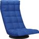 Fauteuil de sol Bol rotatif tissu bleu