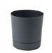 Aegis AURA Pot met Schotel Zwart Beton Ø 22,5cm H 23,6cm