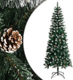 Prolenta Maison Exclusive Kunstkerstboom met standaard, groen, 210 cm, PVC