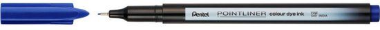 Pentel Pointliner S40 Fineliner - Blauw (12 stuks)