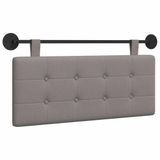 vidaXL - Hangend hoofdbord - Stof - Taupe