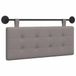 vidaXL - Hangend hoofdbord - Stof - Taupe