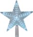Lumineo Lichtgevende kerstboom piek - ster vorm - 23 cm - helder wit - knipper functie