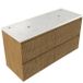Saniclass Badkamermeubelset - 120x45x63cm - Mat eiken natural