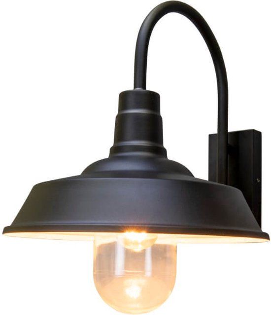 Konstsmide Wandlamp Trapani E27 Zwart