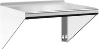 vidaXL Wandschap 50x45x31 cm roestvrijstaal zilverkleurig