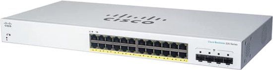 Cisco CBS220-24FP-4G Managed L2 Gigabit Ethernet PoE+ Switch