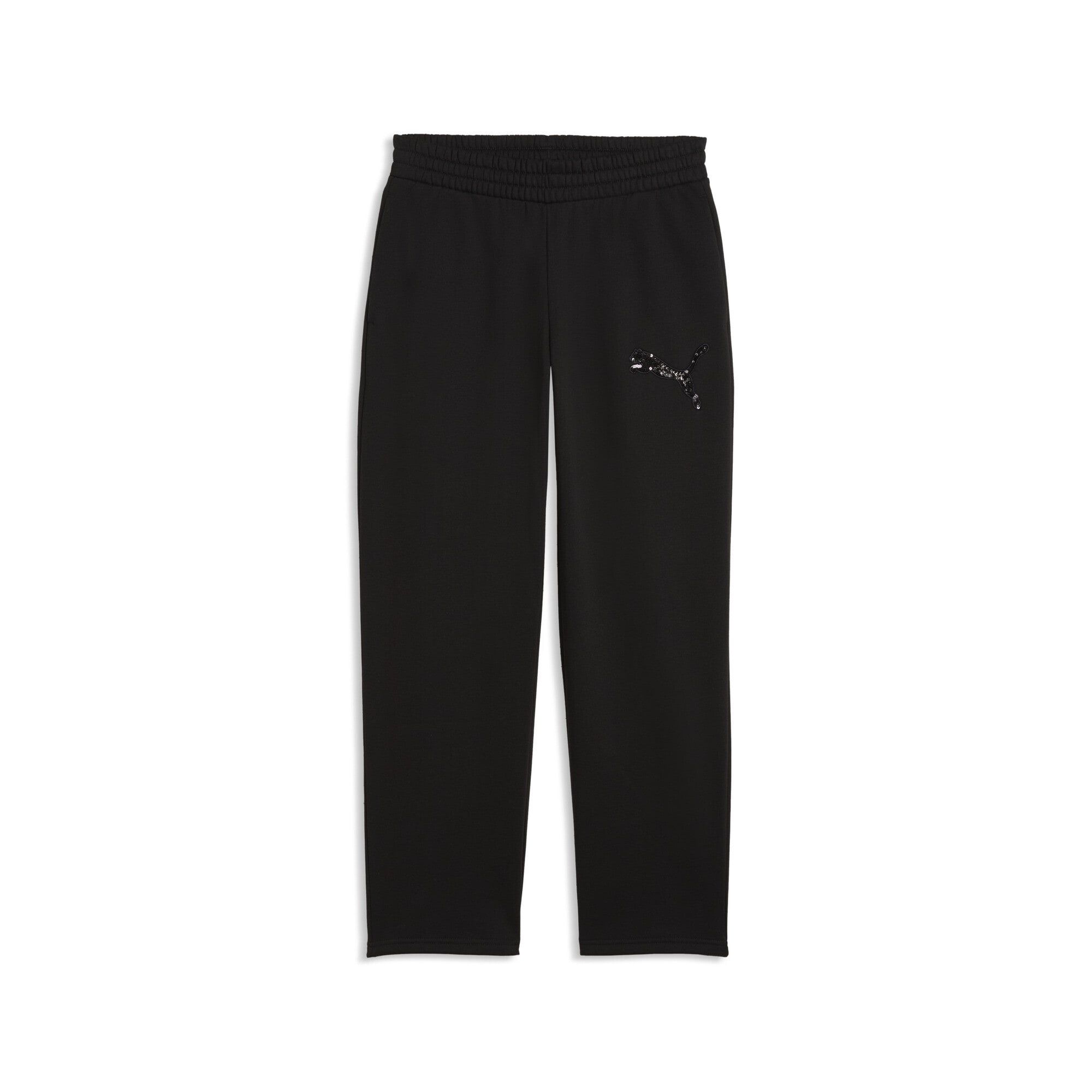 PUMA Essentials Sequin fleecebroek voor dames L, Black
