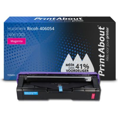 PrintAbout Huismerk Ricoh 406054 (406100) Toner Magenta | Compatible