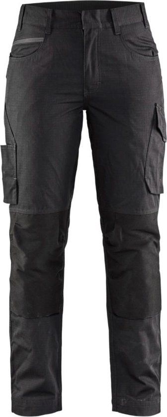 Blåkläder Dames service werkbroek met stretch 7195-1330 - Zwart/Donkergrijs - C38