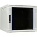 DSIT 9U witte wandkast met glazen deur 600x600x500mm (BxDxH)