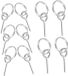 Set d'accessoires pour tente de camping - 10 clips de bâche pour tente - Goupille de tente résistante à l'usure - Goupille de connexion universelle pour tente d'extérieur
