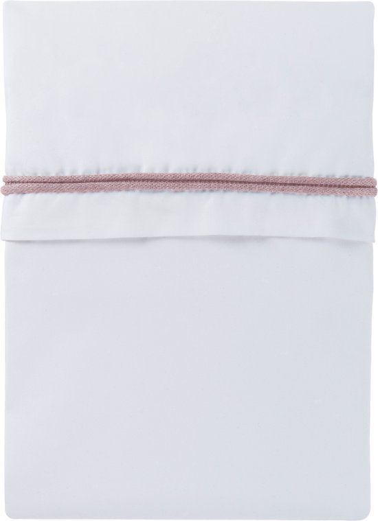 Baby's Only Wieglaken gebreide bies - Oud Roze/Wit - 80x100 cm - 100% Egyptisch katoen
