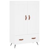 VidaXL Hoge kast, wit, 69,5 x 31 x 115 cm, bewerkt hout