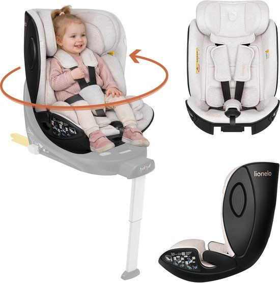 Lionelo Moxie Next i-Size Autostoel 40–105 cm (0–4 jaar) – Beige