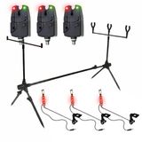 X2 R+B B.V. X2 Base Rodpod - Set - Incl 3 Beetmelders - 3 Hangers met Leds - Karpervissen