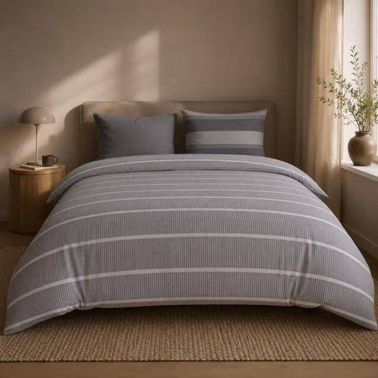 Mexx Home Dekbedovertrek - Grijs - 240 x 200/220 cm - Katoen