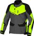 Macna Mundial veste textile moto imperméable, gris/jaune, taille 2XL