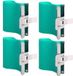 Gobelets en silicone, lot de 4 - Housse de sublimation 3D résistante à la chaleur - 325 ml - Vert - Réutilisable - Matériau : Silicagel - Housse de sublimation