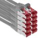 1aTTack.de - 10x 0,25m CAT6 Patchkabel S/FTP PIMF Afgeschermde CAT.6 RJ45 Netwerkkabel Ethernetkabel DSL LAN Router Switch Modem Patchpaneel - Grijs - 10 stuks